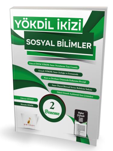 YÖKDİL İkizi Sosyal Bilimler 2 Özgün Deneme Sınavı Dijital Çözümlü Gür