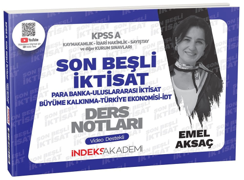 İndeks Akademi 2025 KPSS A Grubu İktisat Son Beşli Video Ders Notları 