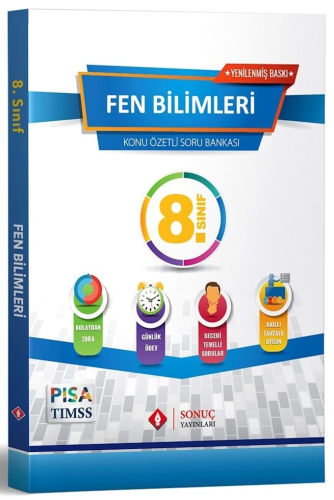 Sonuç Yayınları 8. Sınıf Fen Bilimleri Konu Özetli Soru Bankası Komisy