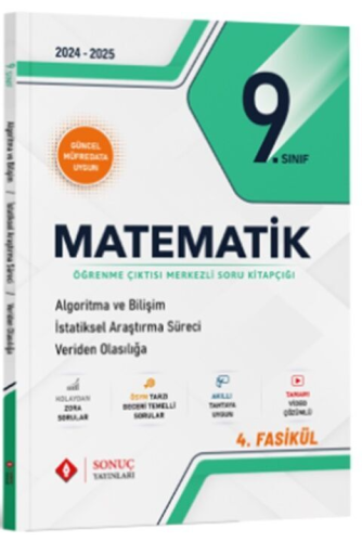 Sonuç Yayınları 9. Sınıf Matematik Algoritma ve Bilişim İstatistiksel 