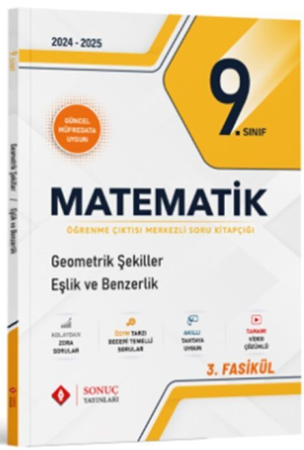 Sonuç Yayınları 9. Sınıf Matematik Geometrik Şekiller Eşlik ve Benzerl