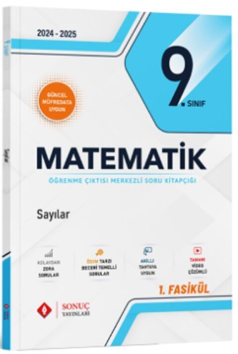 Sonuç Yayınları 9. Sınıf Matematik Sayılar Soru Kitapçığı Komisyon