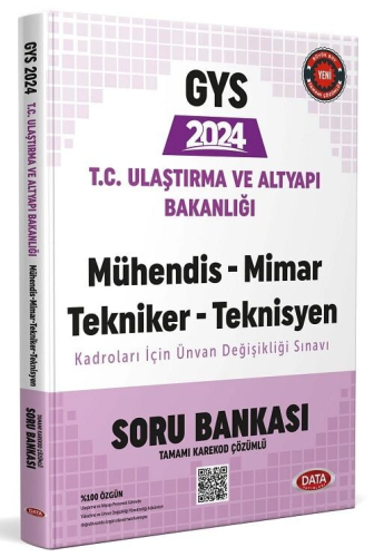 Data Yayınları 2024 Ulaştırma ve Altyapı Bakanlığı Mühendis-Mimar-Tekn