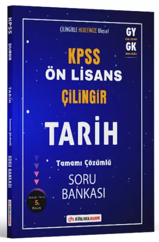 Dijital Hoca KPSS Ön Lisans Tarih Çilingir Soru Bankası Çözümlü Komisy