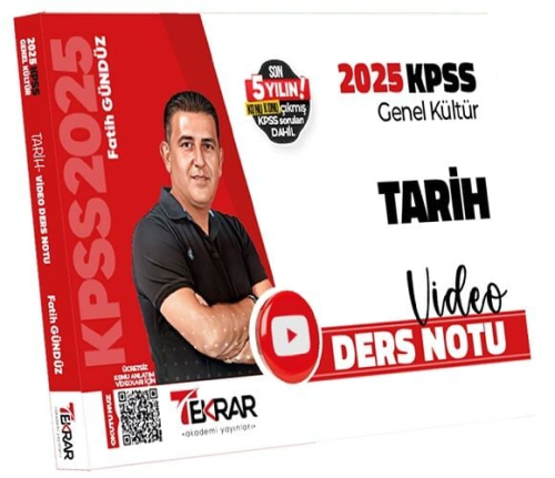 Tekrar Akademi 2025 KPSS Tarih Video Ders Notu Fatih Gündüz