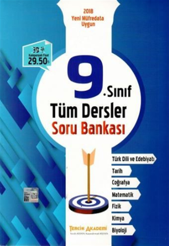 KELEPİR ​Tercih Akademi 2018 9. Sınıf Tüm Dersler Soru Bankası Komisyo