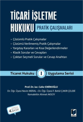 Ticari İşletme Hukuku Pratik Çalışmaları Cafer Eminoğlu