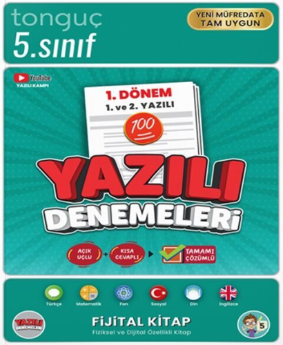 Tonguç Akademi 5. Sınıf Yazılı Denemeleri 1. Dönem 1 ve 2. Yazılı Komi