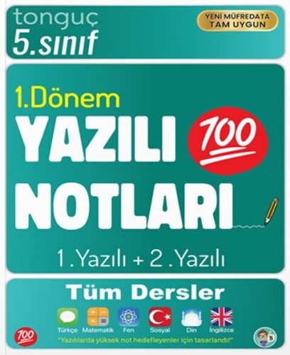 Tonguç Akademi 5. Sınıf Yazılı Notları 1. Dönem 1 ve 2. Yazılı Komisyo