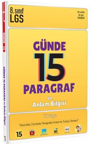 Tonguç Akademi 8. Sınıf LGS Günde 15 Paragraf ve Anlam Bilgisi Soru Ba