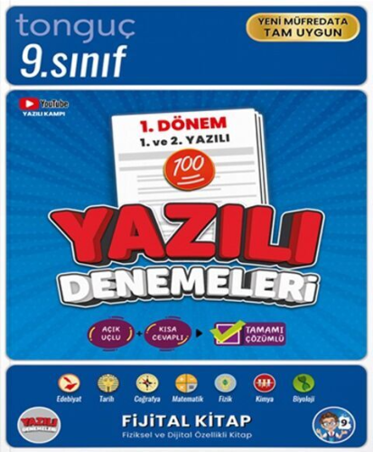 Tonguç Akademi 9. Sınıf Yazılı Denemeleri 1. Dönem 1 ve 2. Yazılı Komi