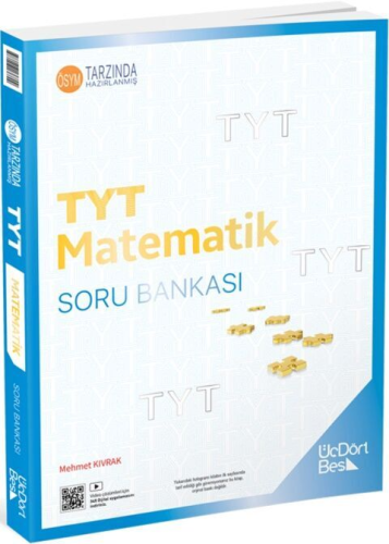 ÜçDörtBeş Yayınları 2025 TYT Matematik Soru Bankası Mehmet Kıvrak