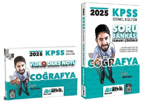 HocaWebde Yayınları 2025 KPSS Coğrafya Soru Bankası ve Video Ders Notl