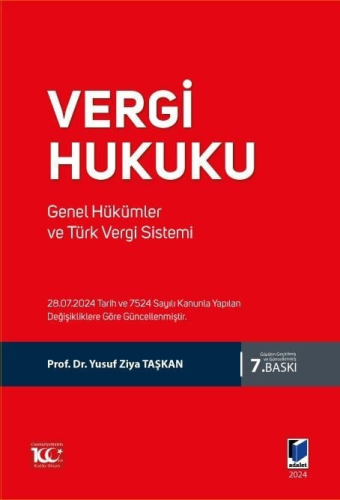 Vergi Hukuku Yusuf Ziya Taşkan