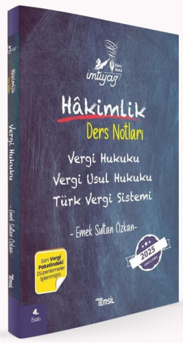 HMGS, Hakimlik Sınavları, - Temsil Kitap - İmtiyaz Vergi Hukuku Vergi 