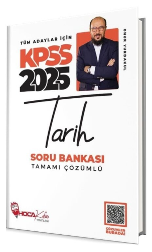 Hoca Kafası Yayınları 2025 KPSS Tarih Soru Bankası Çözümlü Onur Yurdak