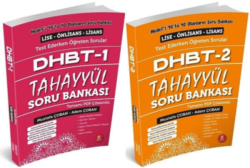 DHBT Kitapları, - Tahayyül Yayınları - Tahayyül Yayınları 2022 DHBT 1-