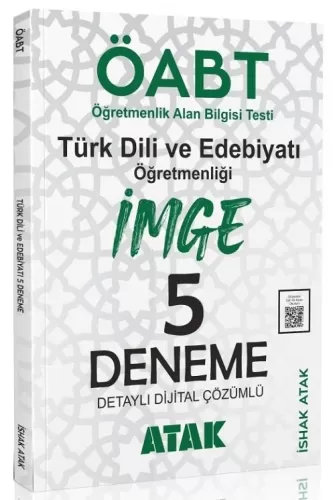 Atak Yayınları ÖABT Türk Dili Edebiyatı Öğretmenliği İmge 5 Deneme Çöz