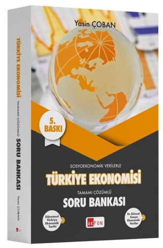 Akfon Yayınları Türkiye Ekonomisi Tamamı Çözümlü Soru Bankası Yasin Ço