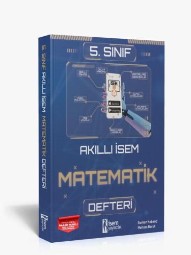 2025 Akıllı İsem 5.Sınıf Matematik Defteri Serkan Kebenç