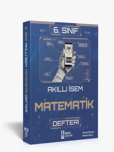 2025 Akıllı İsem 6.Sınıf Matematik Defteri Serkan Kebenç