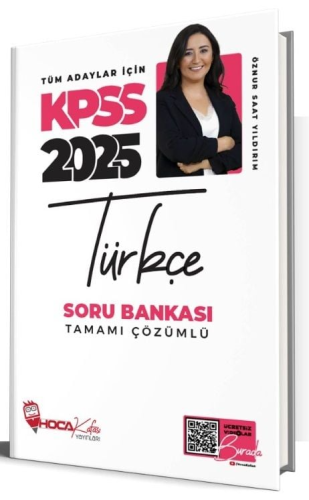 Hoca Kafası Yayınları 2025 KPSS Türkçe Soru Bankası Çözümlü Öznur Saat