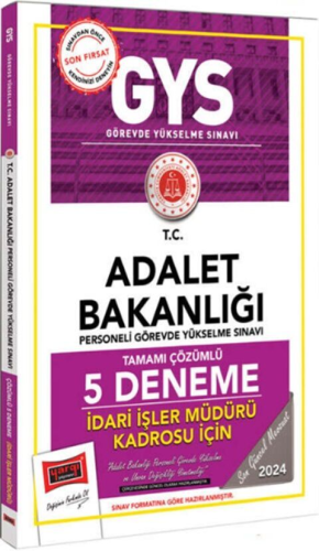 Yargı Yayınları 2025 Adalet Bakanlığı Tamamı Çözümlü İdari İşler Müdür