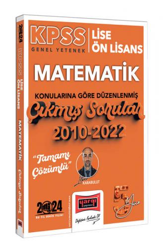 Yargı Yayınları 2024 KPSS Lise Önlisans Genel Yetenek Matematik Konula