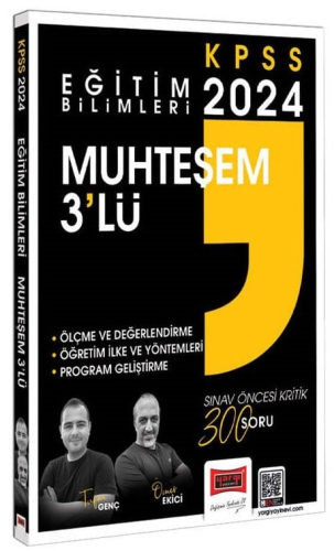 Yargı Yayınları 2024 Eğitim Bilimleri Muhteşem 3'lü Ölçme ve Değerlend