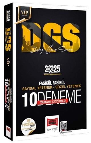 Yargı Yayınları 2025 DGS Tamamı Çözümlü Fasikül Fasikül 10 Deneme Komi