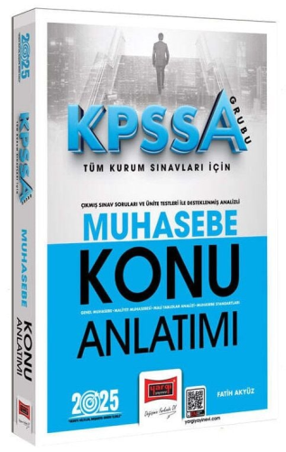 Yargı Yayınları 2025 KPSS-A Grubu Tüm Kurum Sınavları İçin Muhasebe Ko