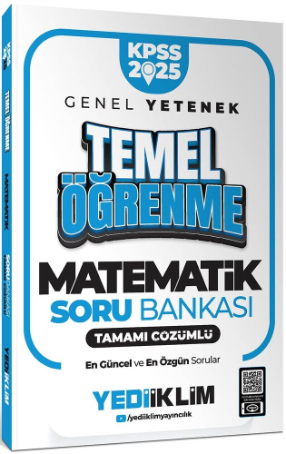 Yediiklim Yayınları 2025 KPSS Genel Yetenek Matematik Temel Öğrenme Ta