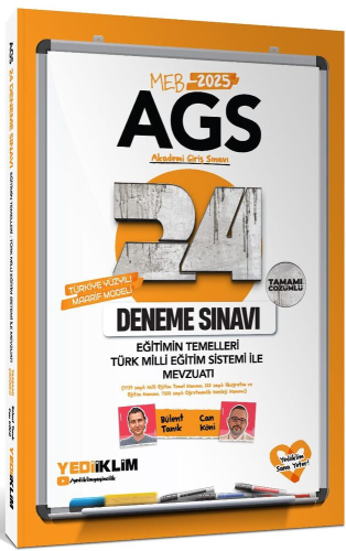 Yediiklim Yayınları 2025 MEB AGS Eğitimin Temelleri Türk Milli Eğitim 