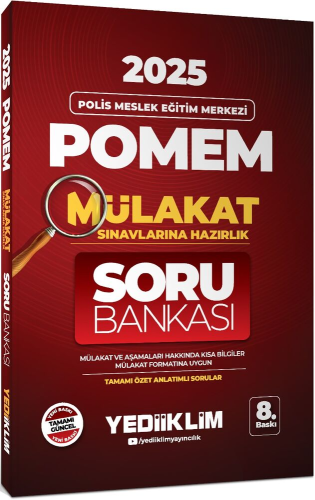 Yediiklim Yayınları 2025 POMEM Mülakat Sınavlarına Hazırlık Tamamı Öze