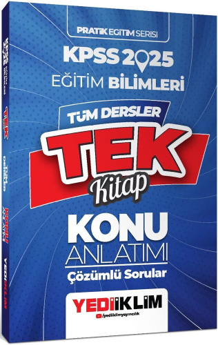 Yediiklim KPSS 2025 Pratik Eğitim Serisi Tüm Dersler Eğitim Bilimleri 