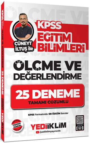 Yediiklim Yayınları KPSS Eğitim Bilimleri Ölçme ve Değerlendirme Cüney