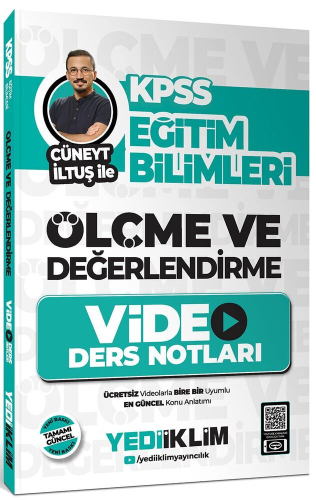 Yediiklim Yayınları KPSS Eğitim Bilimleri Ölçme ve Değerlendirme Cüney