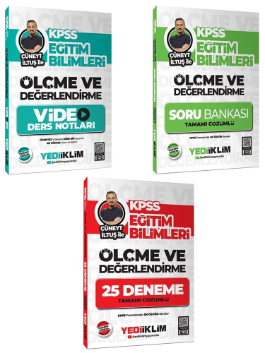 Yediiklim Yayınları KPSS Eğitim Bilimleri Ölçme ve Değerlendirme Cüney