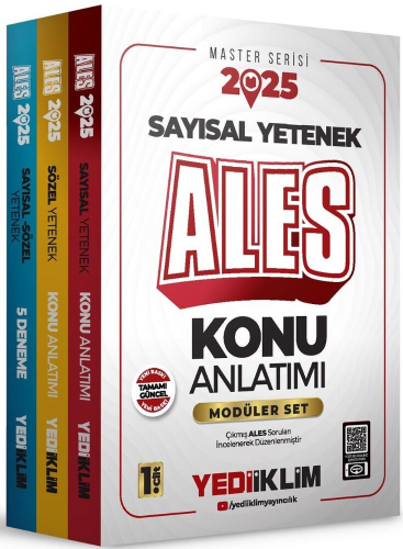 Yediiklim Yayınları 2025 Ales Sayısal Yetenek Konu Anlatımı Modüler Se