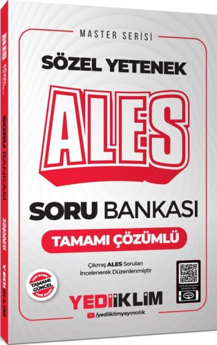 Yediiklim Yayınları 2025 ALES Sözel Yetenek Tamamı Çözümlü Soru Bankas