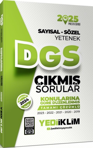 Yediiklim Yayınları 2025 DGS Sayısal-Sözel Yetenek Tamamı Çözümlü Konu