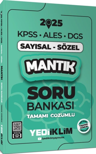 Yediiklim Yayınları 2025 KPSS ALES DGS Sayısal Sözel Mantık Tamamı Çöz