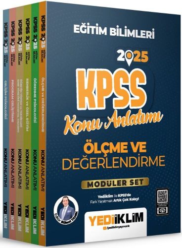 Yediiklim Yayınları 2025 KPSS Eğitim Bilimleri Konu Anlatımlı Modüler 