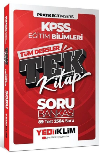 Yediiklim Yayınları 2025 KPSS Eğitim Bilimleri Tüm Dersler Tek Kitap S