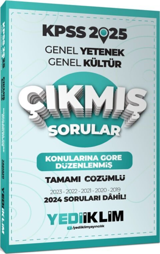 Yediiklim Yayınları 2025 KPSS Genel Yetenek Genel Kültür Konularına Gö