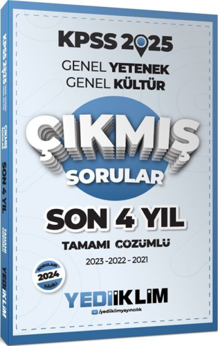 Yediiklim Yayınları 2025 KPSS Genel Yetenek Genel Kültür Son 4 Yıl Tam