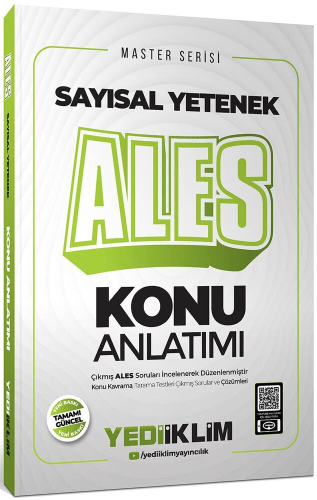 Yediiklim Yayınları 2025 ALES Sayısal Yetenek Master Serisi Konu Anlat