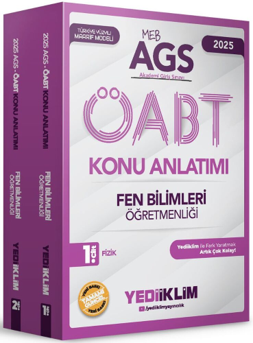 MEB-AGS ÖABT Kitapları,Konu Anlatımlı, - Yediiklim Yayınevi - Yediikli