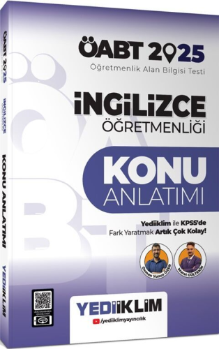 Yediiklim Yayınları 2025 ÖABT İngilizce Öğretmenliği Konu Anlatımı Osm