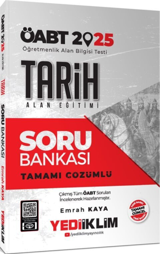 Yediiklim Yayınları 2025 ÖABT Tarih Alan Eğitimi Tamamı Çözümlü Soru B